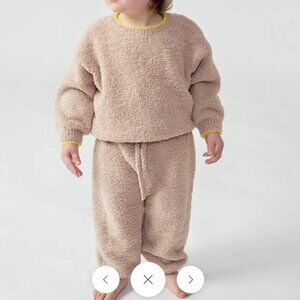 7am Enfant Fuzzy Boxy Lounge Set - 2-3Y (Pecan)